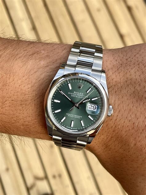 rolex dayjust green|More.